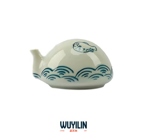 Сосуд для разведения чернил рисунок рыбы