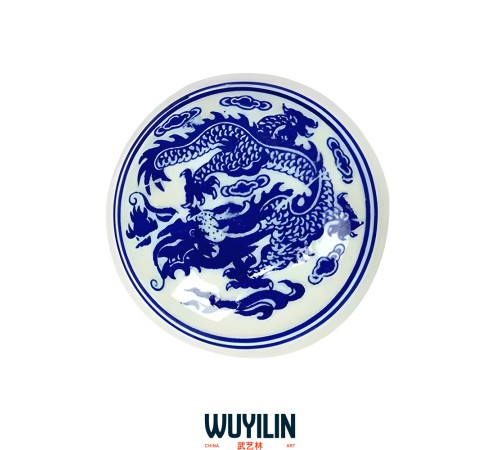 Подушечка для печати в фарфоровой коробочке