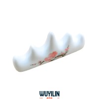 Фарфоровый держатель для кистей с цветами, 4 секции